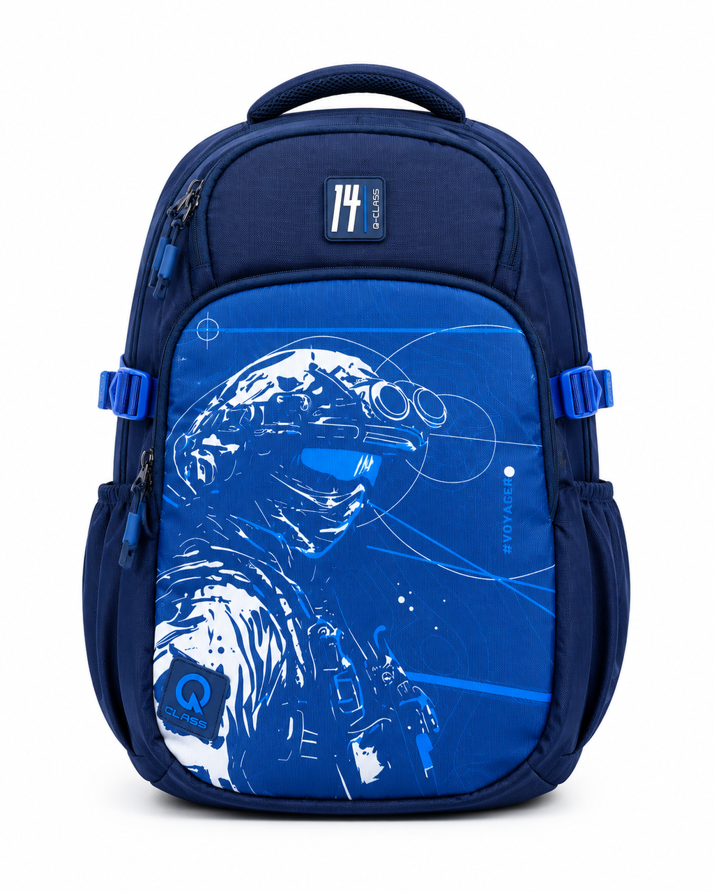 Q-Class Voyager Blue School Backpack